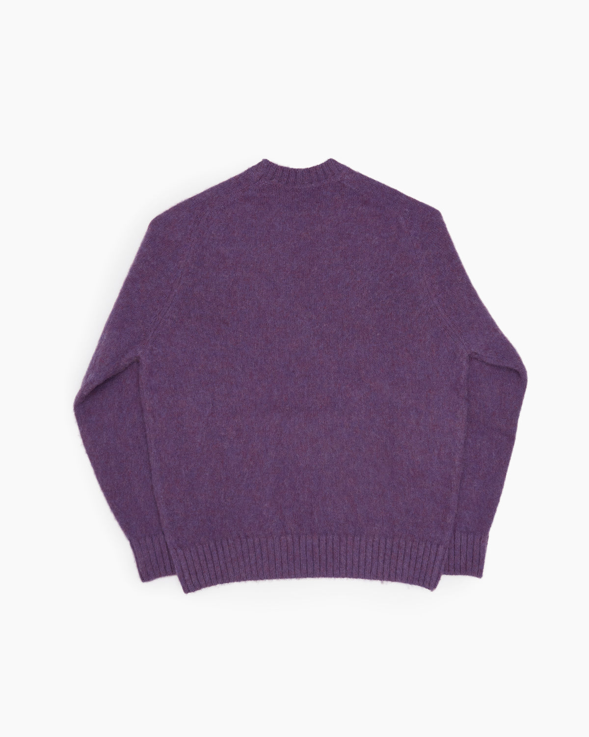 Purple Melange Brushed Shetland Knit Jumper