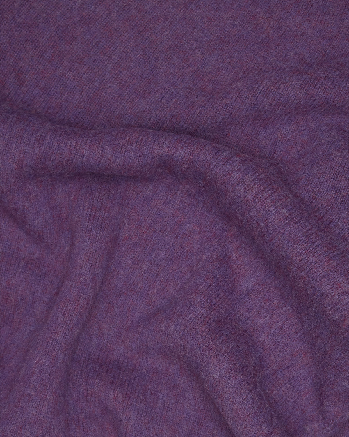 Purple Melange Brushed Shetland Knit Jumper