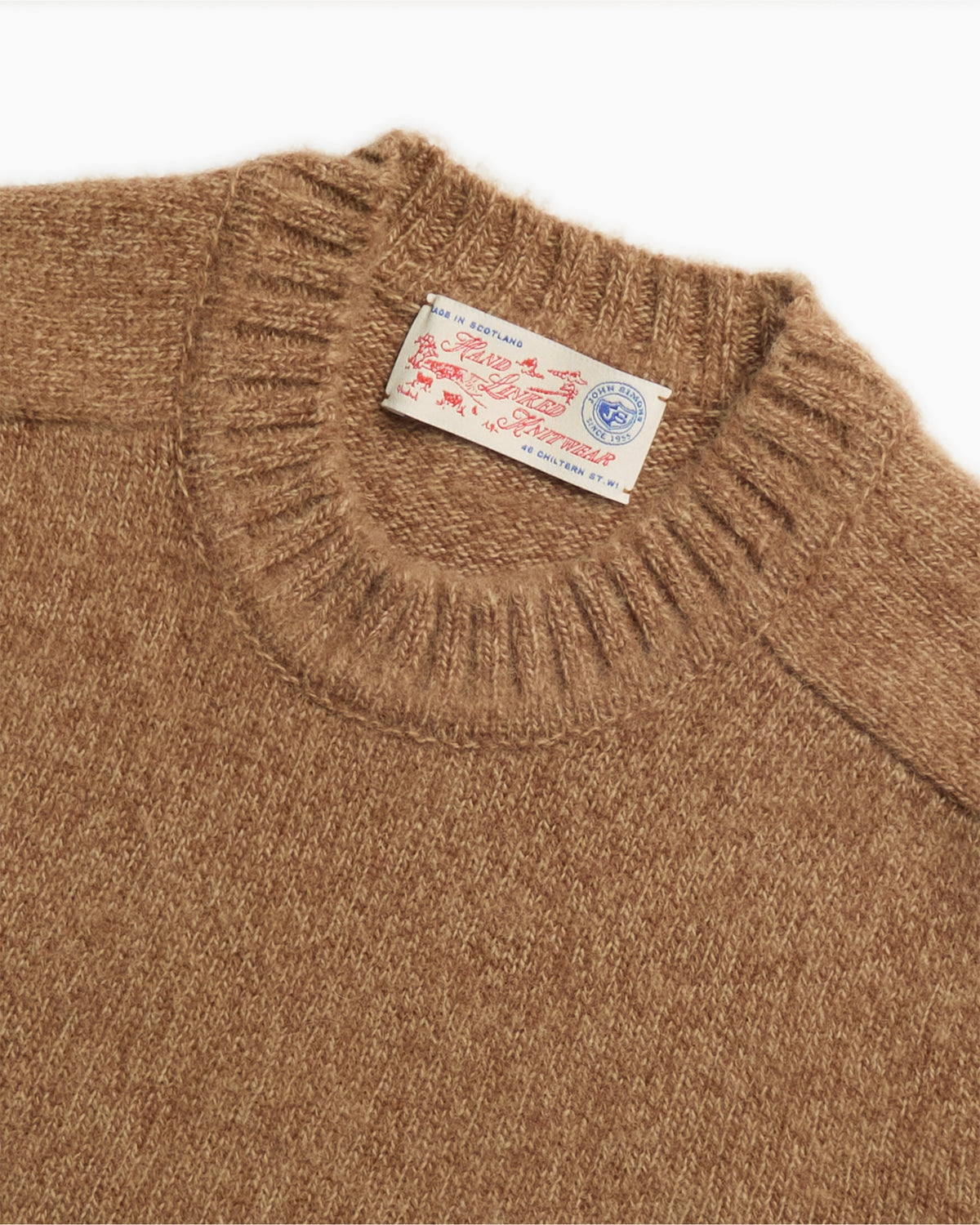 Rust Melange Brushed Shetland Knit Jumper