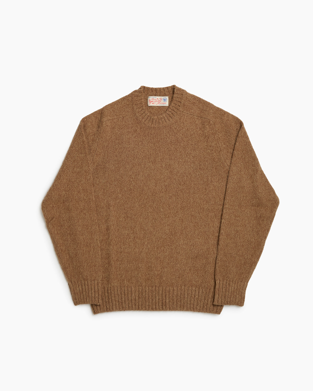 Rust Melange Brushed Shetland Knit Jumper