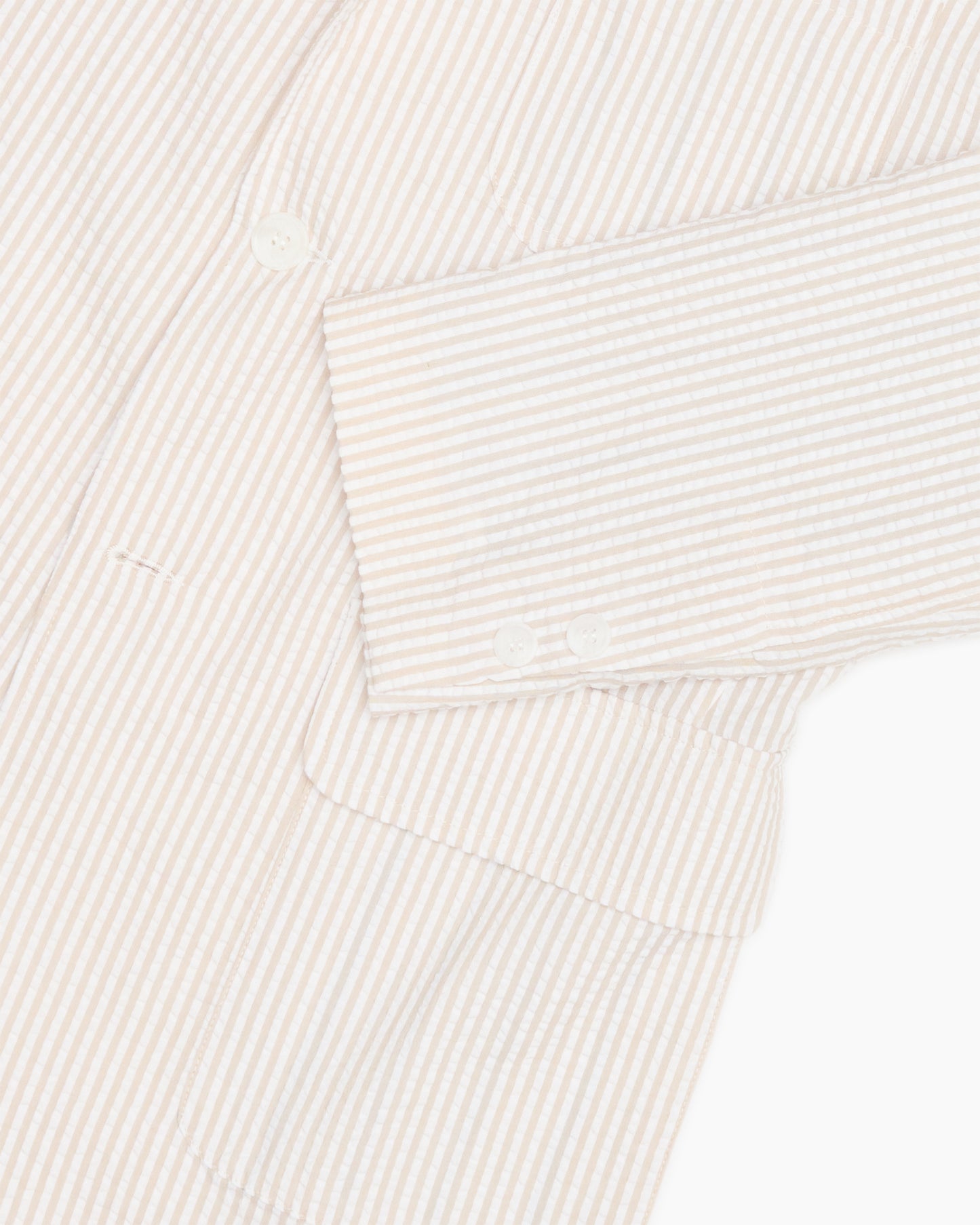 Champagne Stripe Seersucker Ivy Jacket