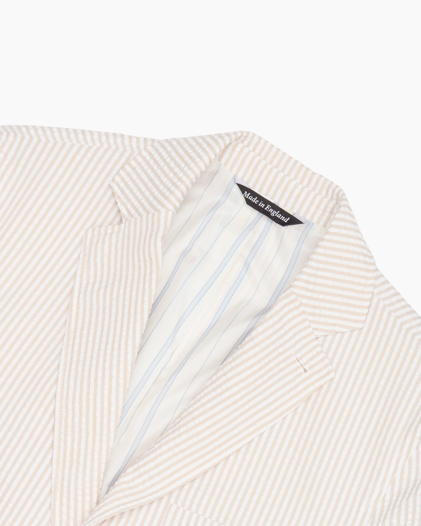 Champagne Stripe Seersucker Ivy Jacket