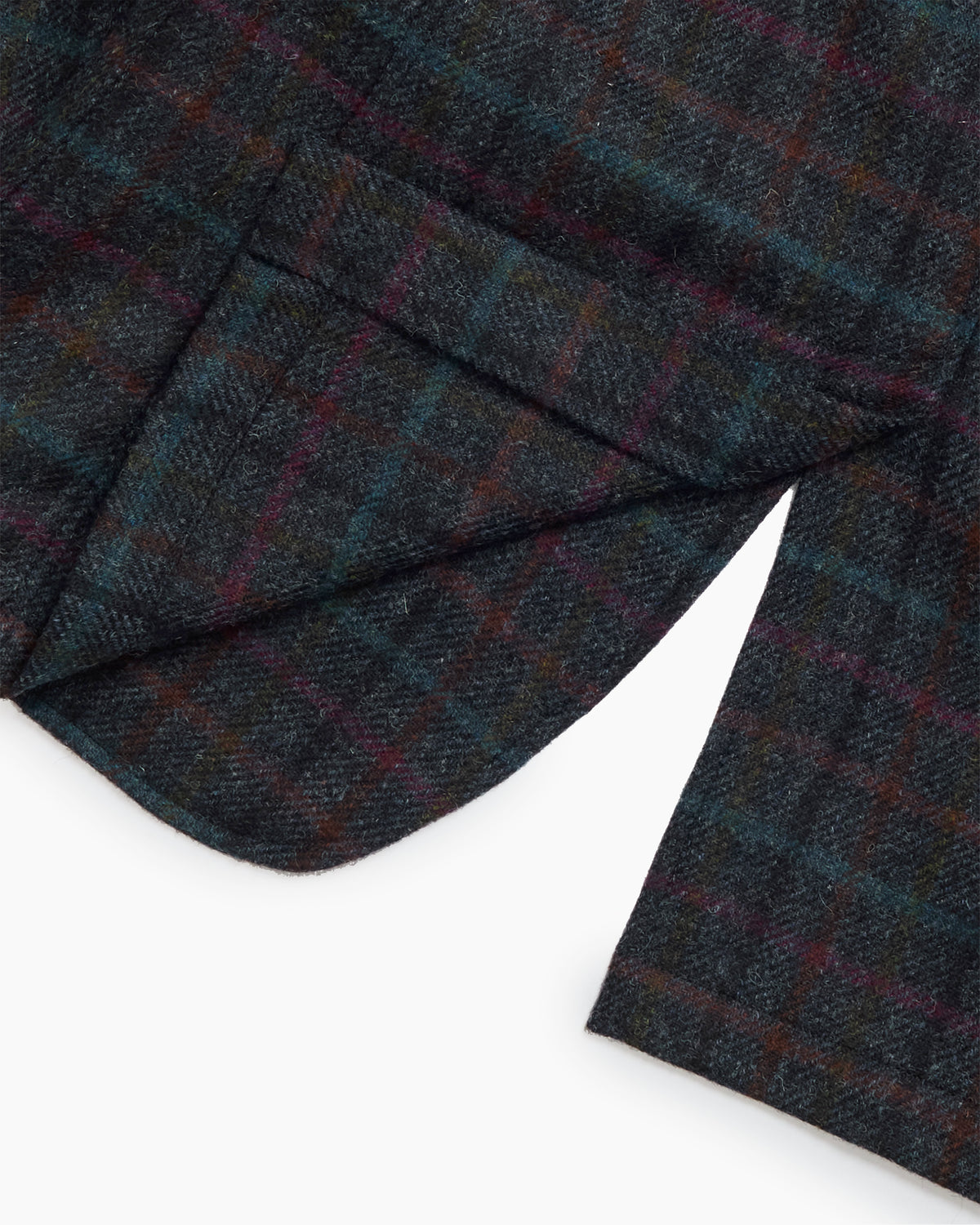 Charcoal Multi Overcheck Shetland Tweed Ivy Jacket