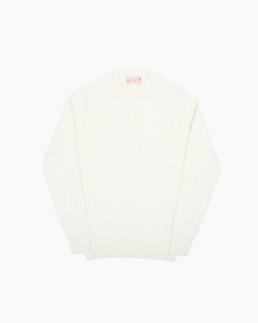 Cream Cable Shetland Knit Jumper