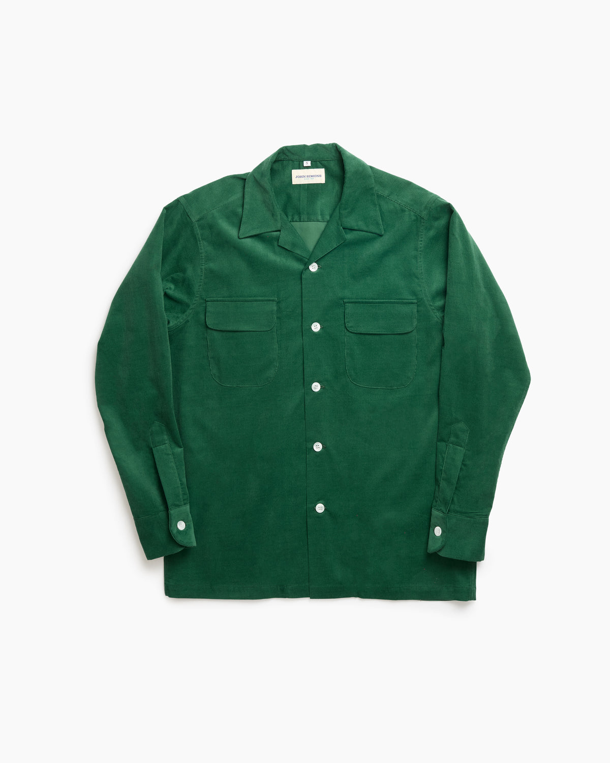 Forest Corduroy Camp Collar Overshirt