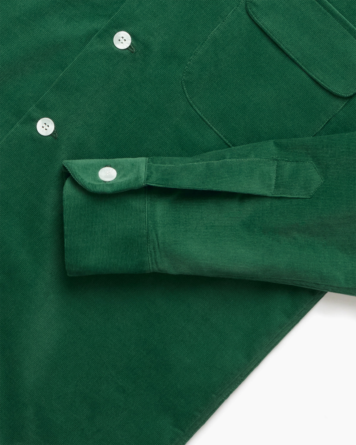 Forest Corduroy Camp Collar Overshirt