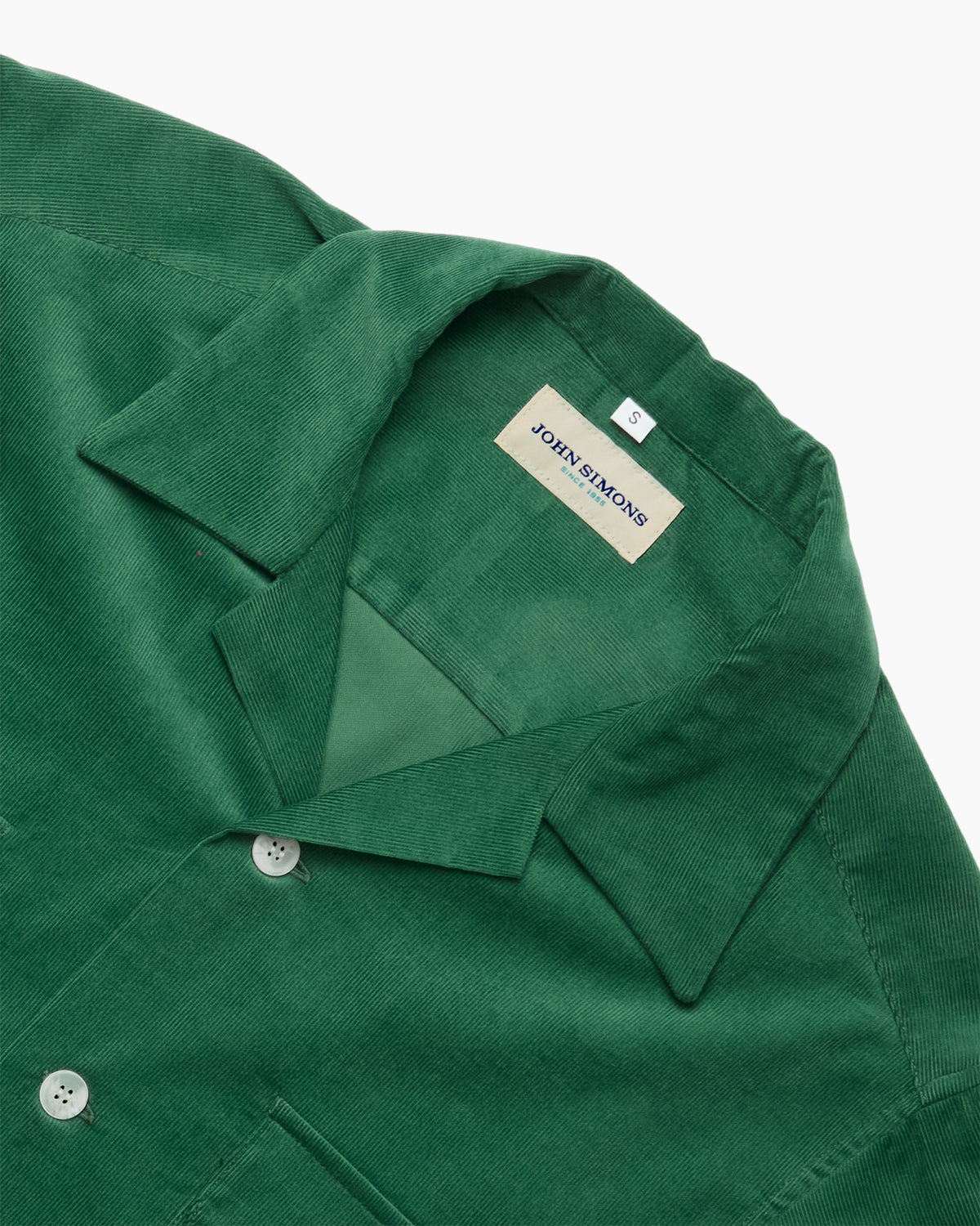 Forest Corduroy Camp Collar Overshirt