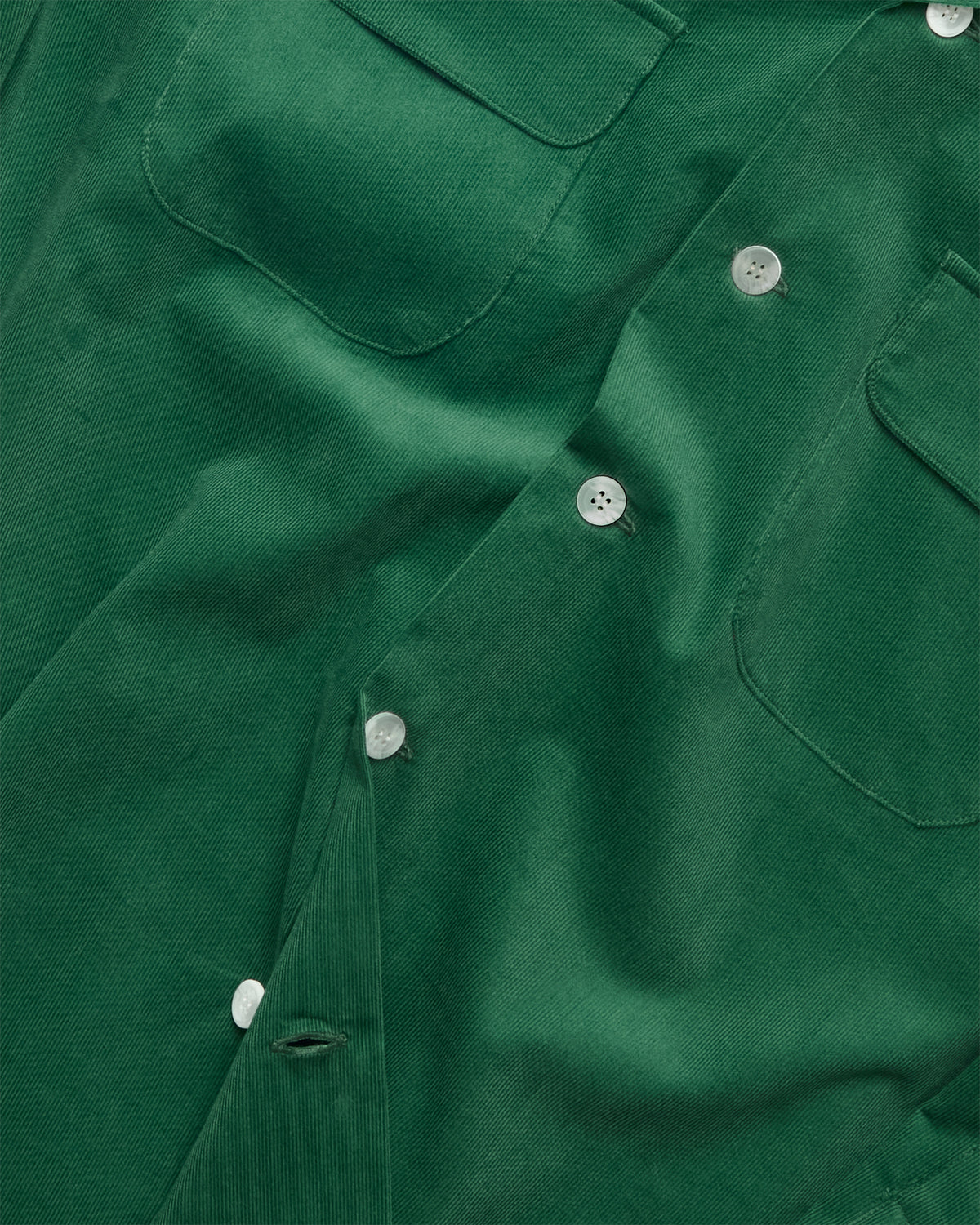 Forest Corduroy Camp Collar Overshirt