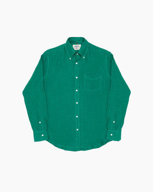 Green Japanese Linen Ivy Shirt
