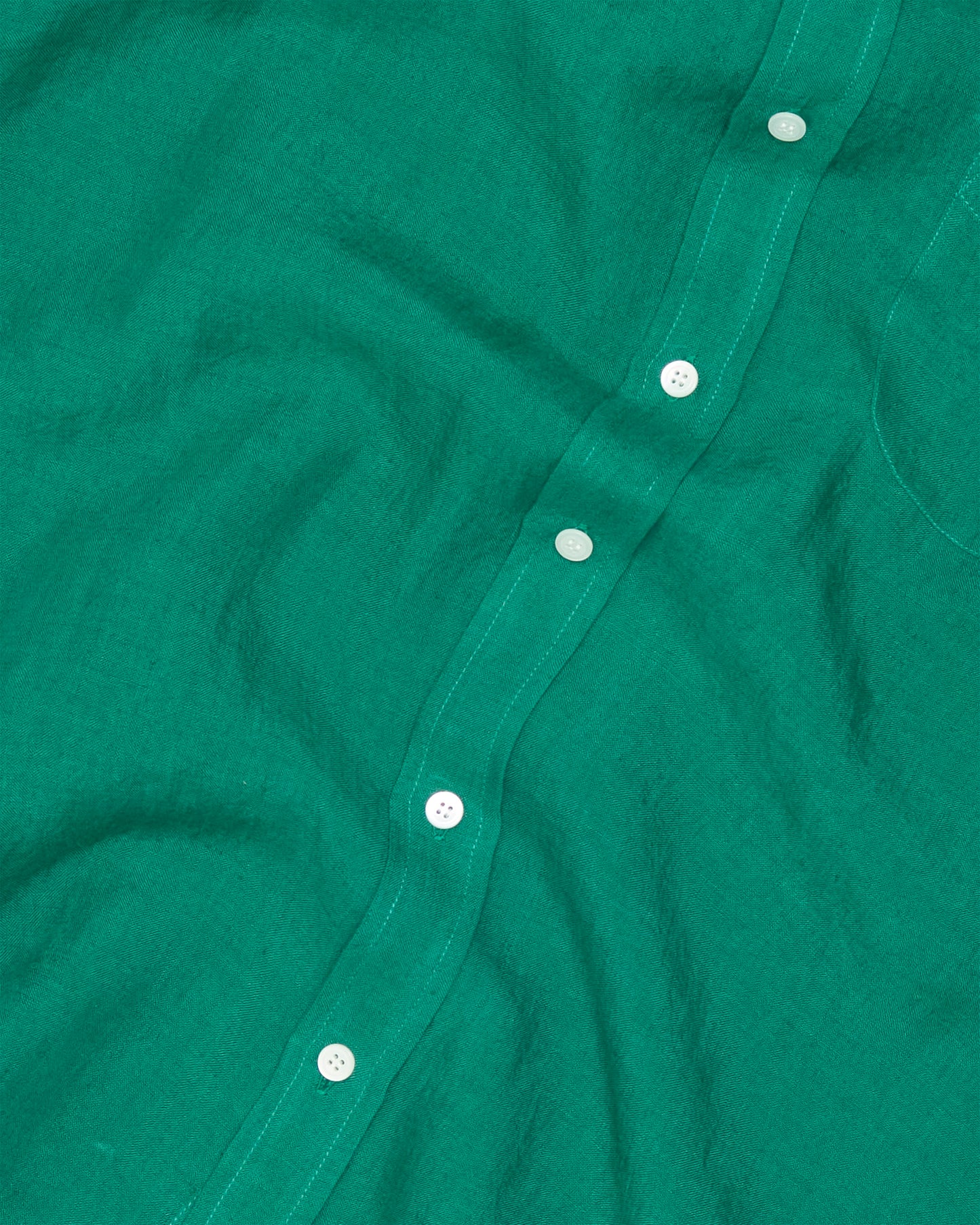 Green Japanese Linen Ivy Shirt