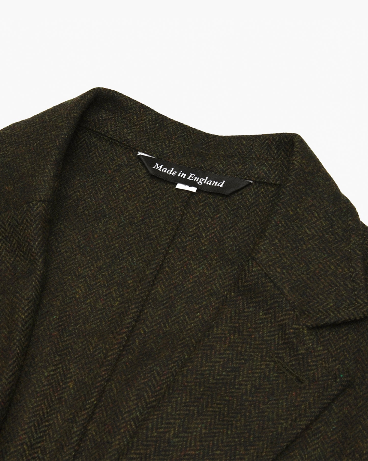 Olive Herringbone Moon Tweed Ivy Jacket