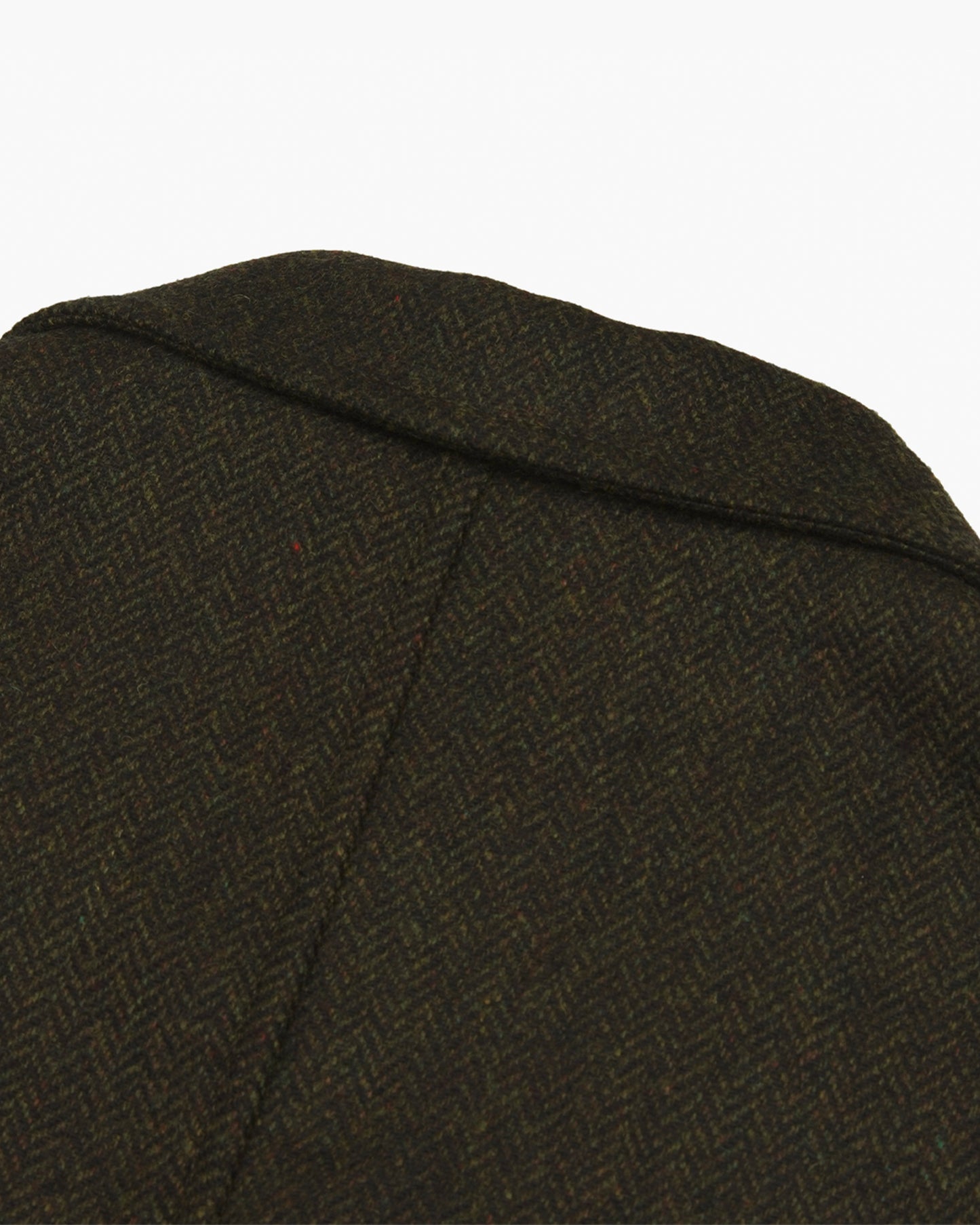 Olive Herringbone Moon Tweed Ivy Jacket