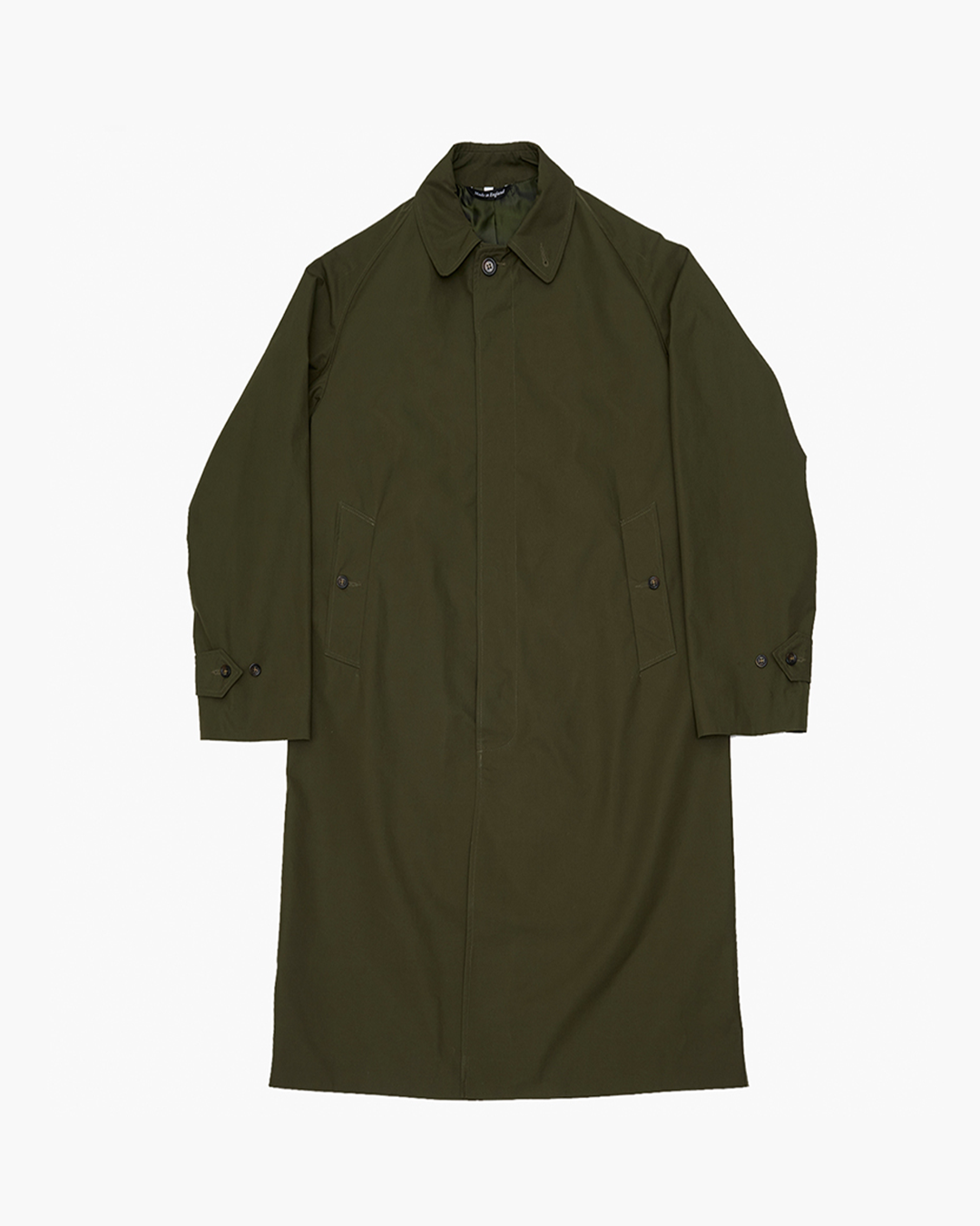 Full Length Holland & Sherry Cotton Gabardine Raincoat