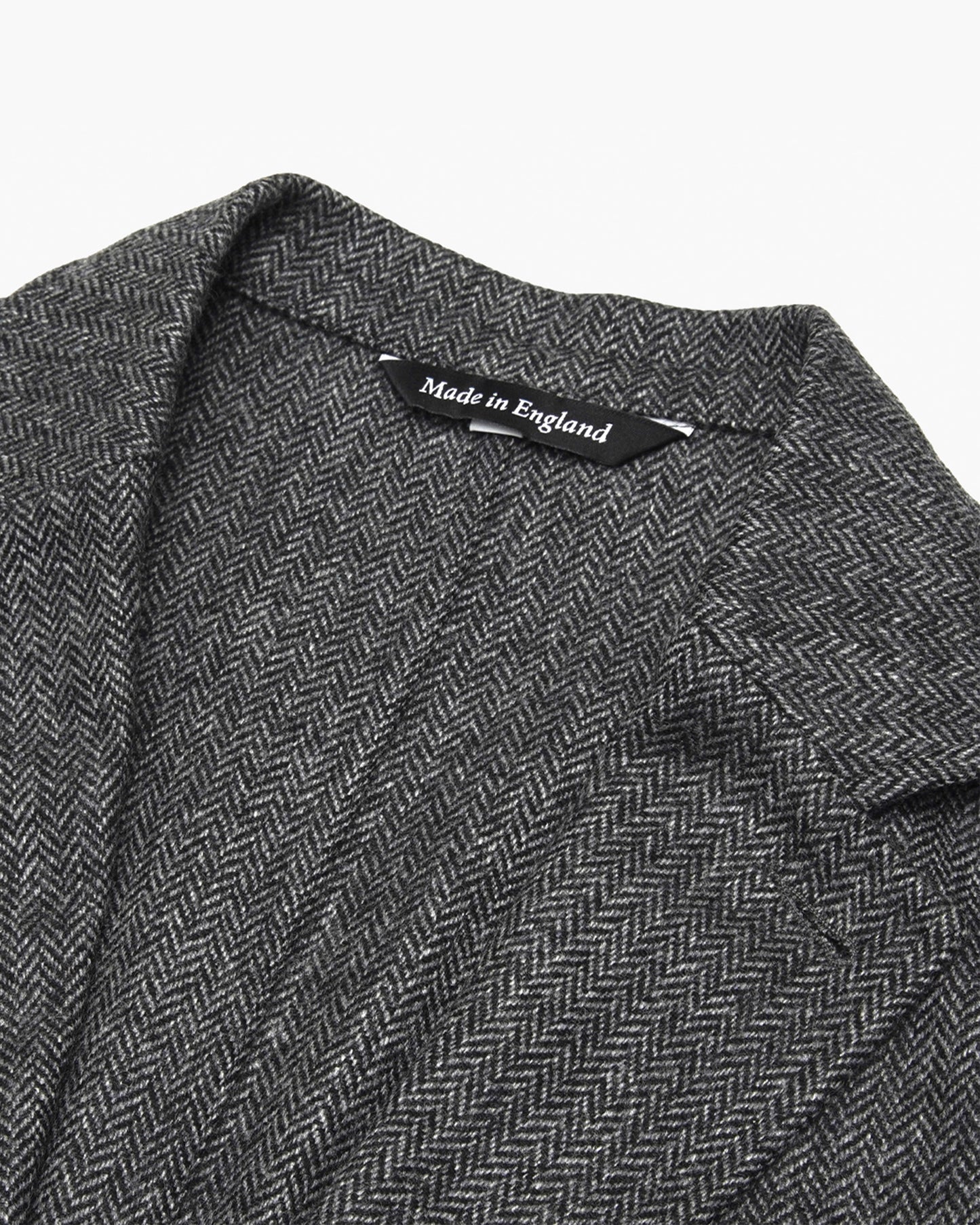 Grey Herringbone Moon Tweed Ivy Jacket