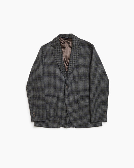Grey Houndstooth Check Merino Ivy Jacket