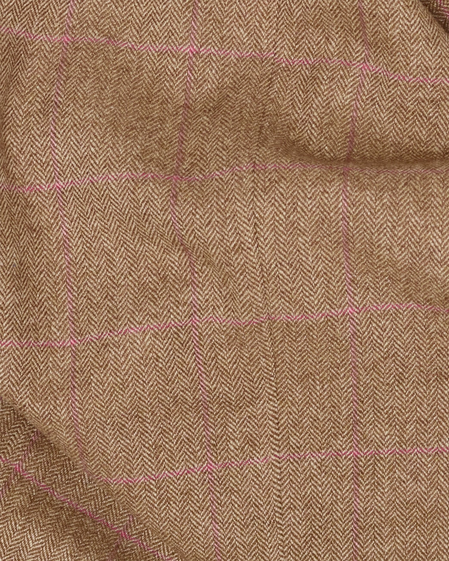 Archive Brown & Pink Overcheck Herringbone Ivy Jacket