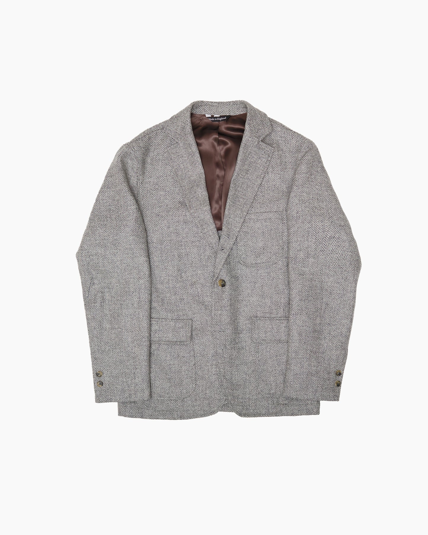 Archive Light Grey Herringbone Holland & Sherry Ivy Jacket