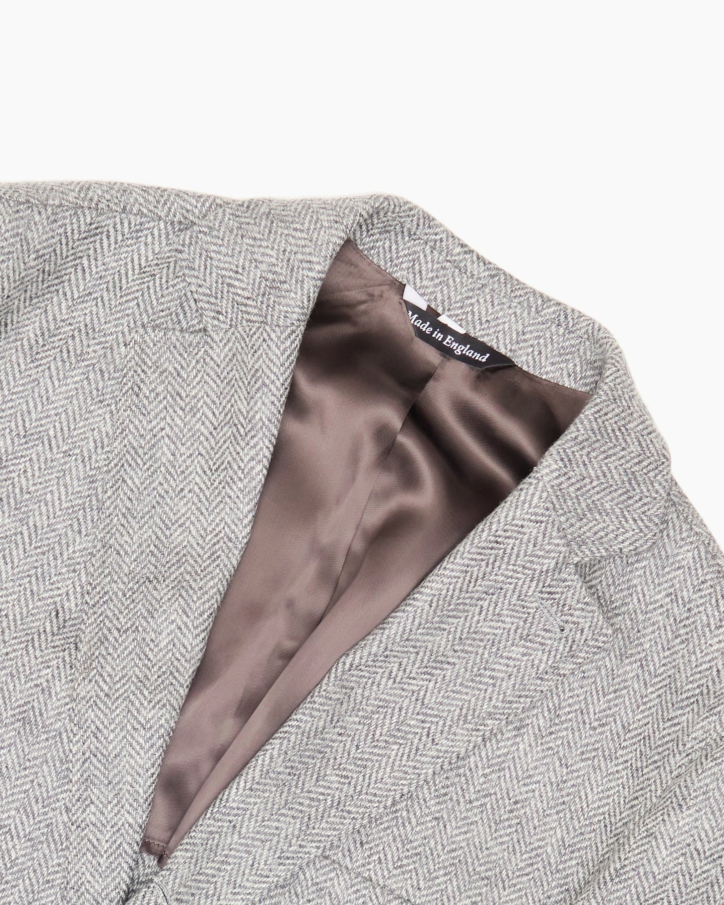 Archive Light Grey Herringbone Holland & Sherry Ivy Jacket
