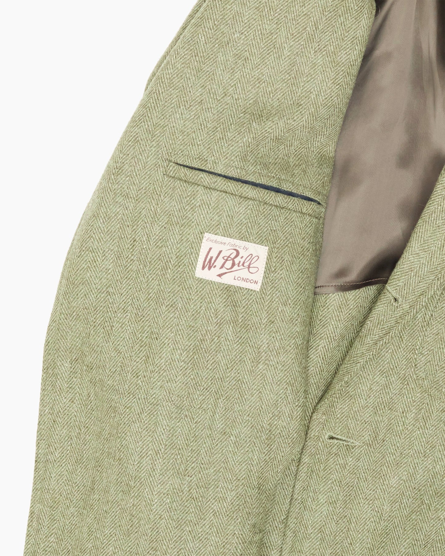 Archive Fine Sage Green Herringbone W. Bill Tweed Ivy Jacket