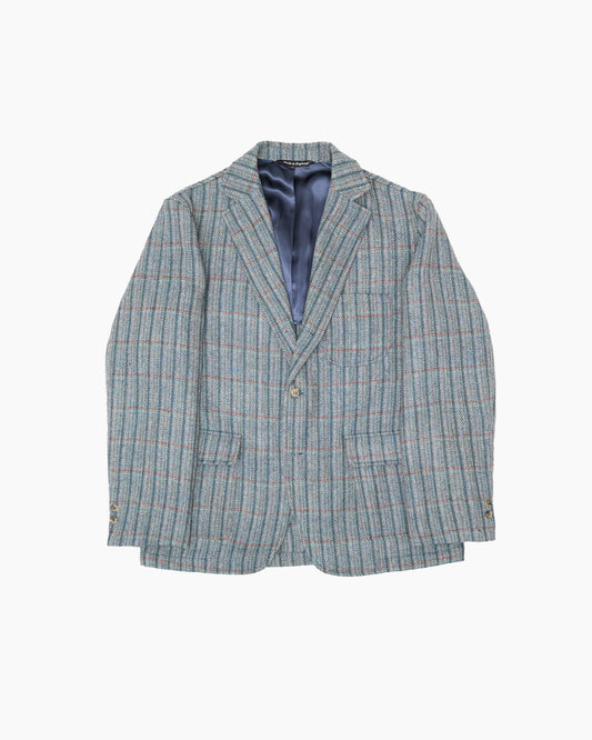Archive Striped Tonal Blue Tweed Ivy Jacket
