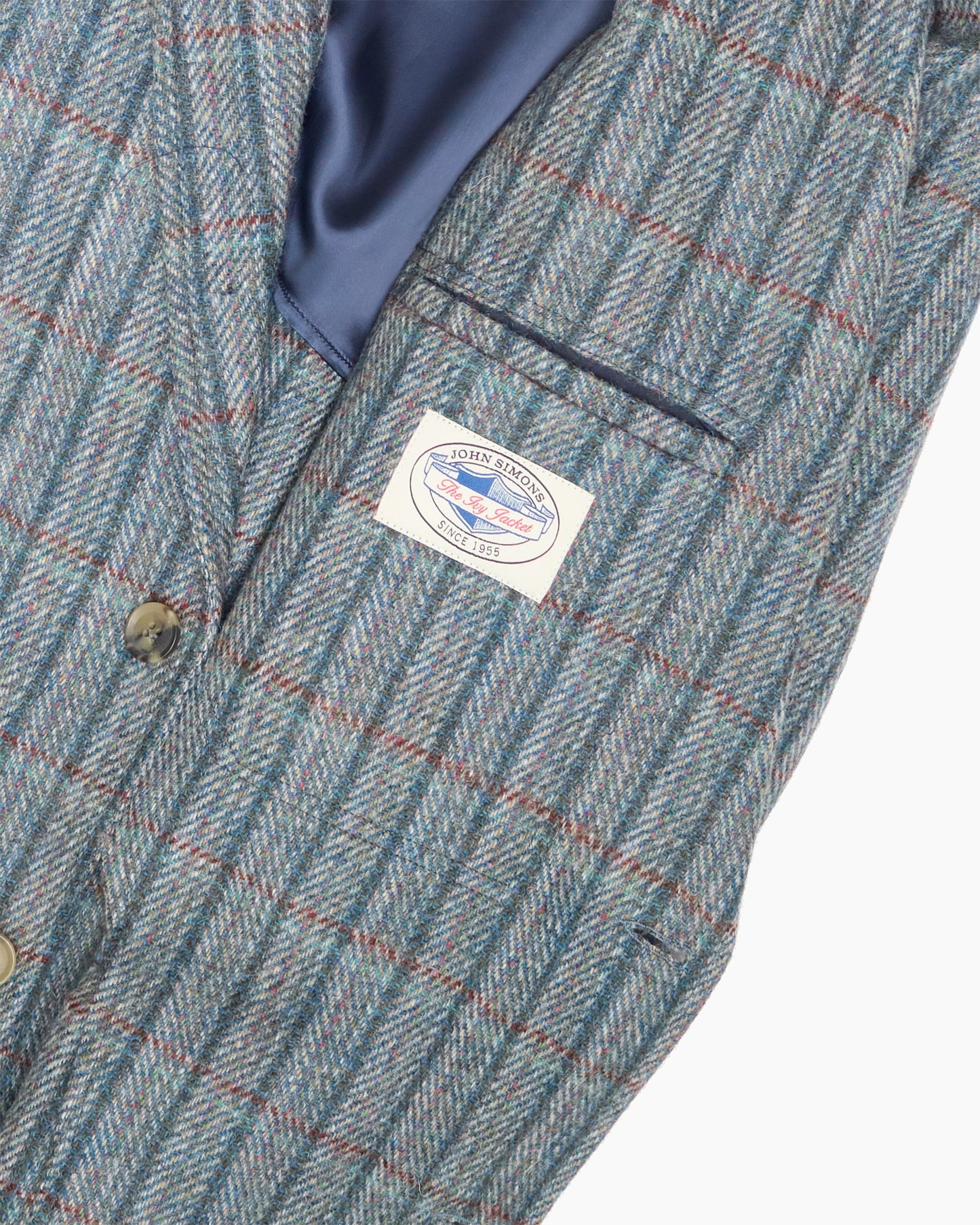 Archive Striped Tonal Blue Tweed Ivy Jacket
