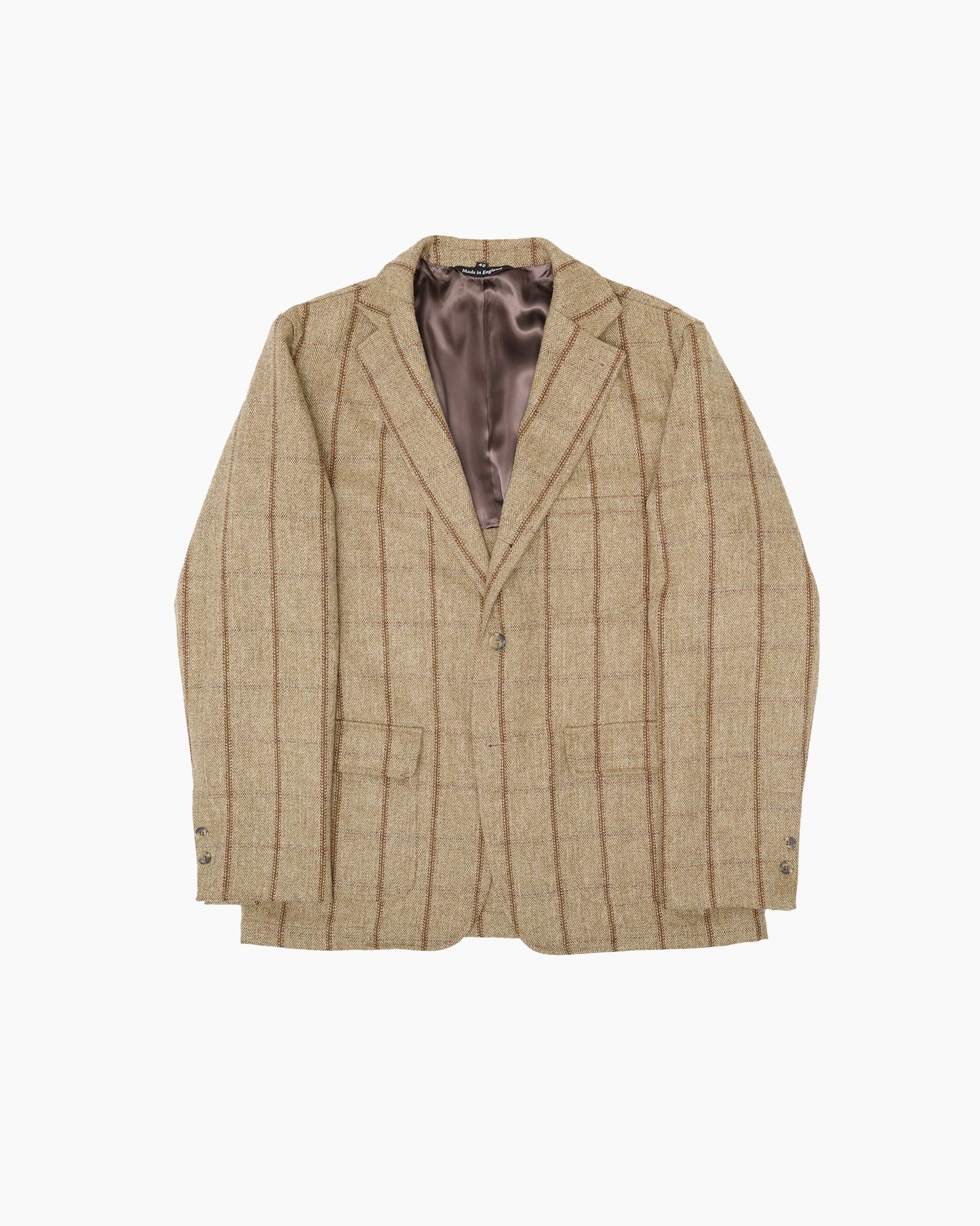 Archive Brown Striped Check W. Bill Tweed Ivy Jacket