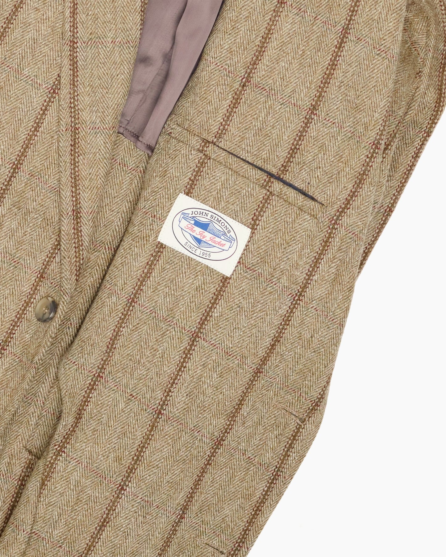 Archive Brown Striped Check W. Bill Tweed Ivy Jacket