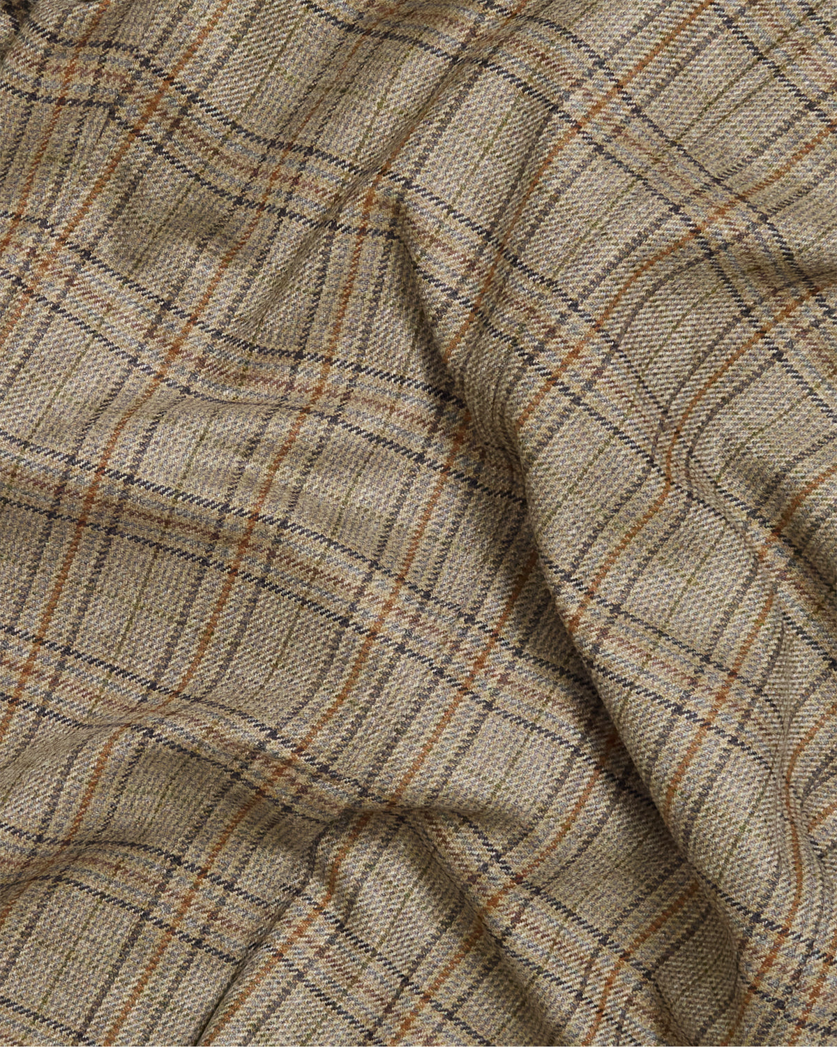 Light Brown Overcheck Merino Lambswool Tweed Ivy Jacket