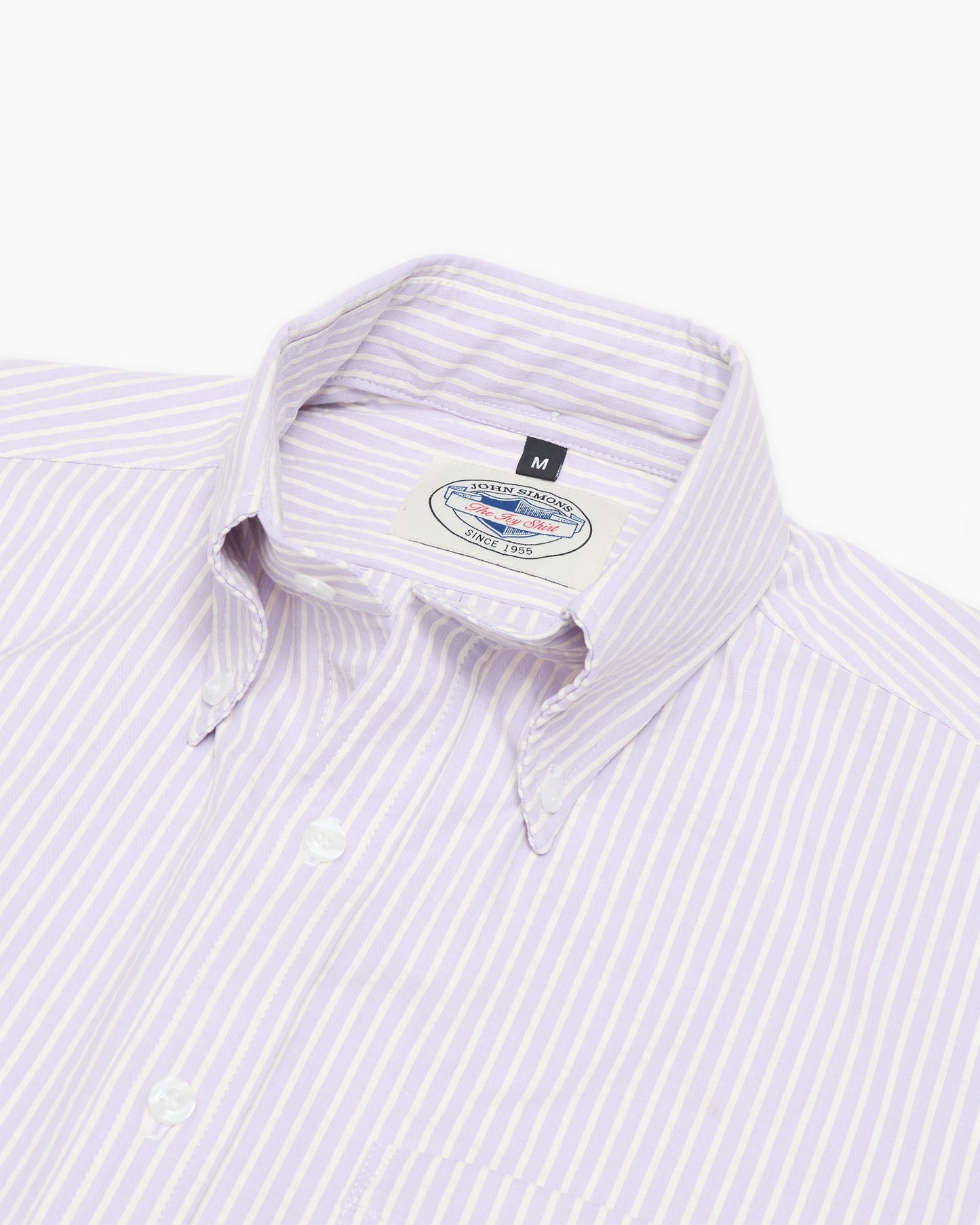 Lilac Stripe Seersucker Ivy Shirt