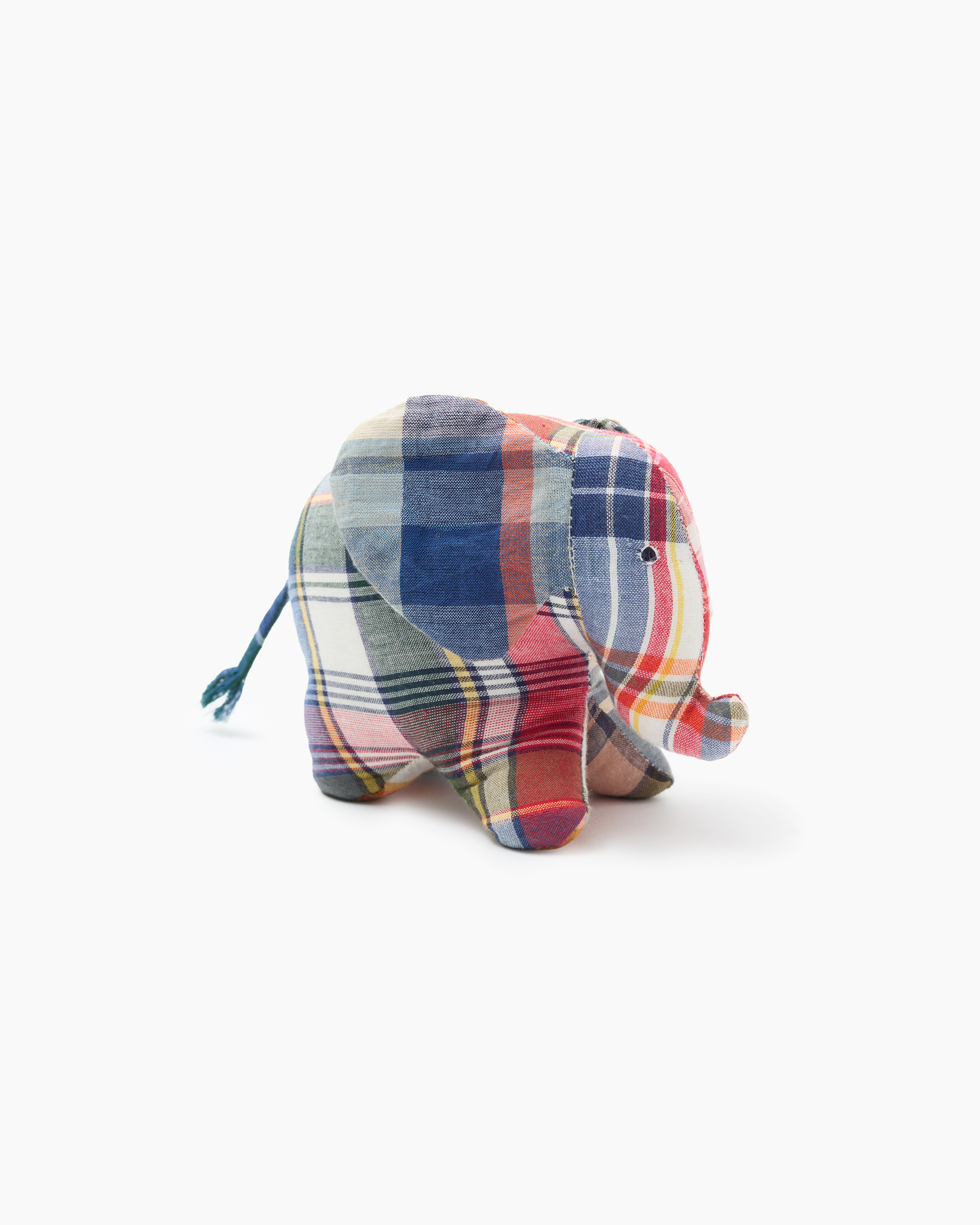 Ivy The Elephant Handwoven Patchwork Madras Figure