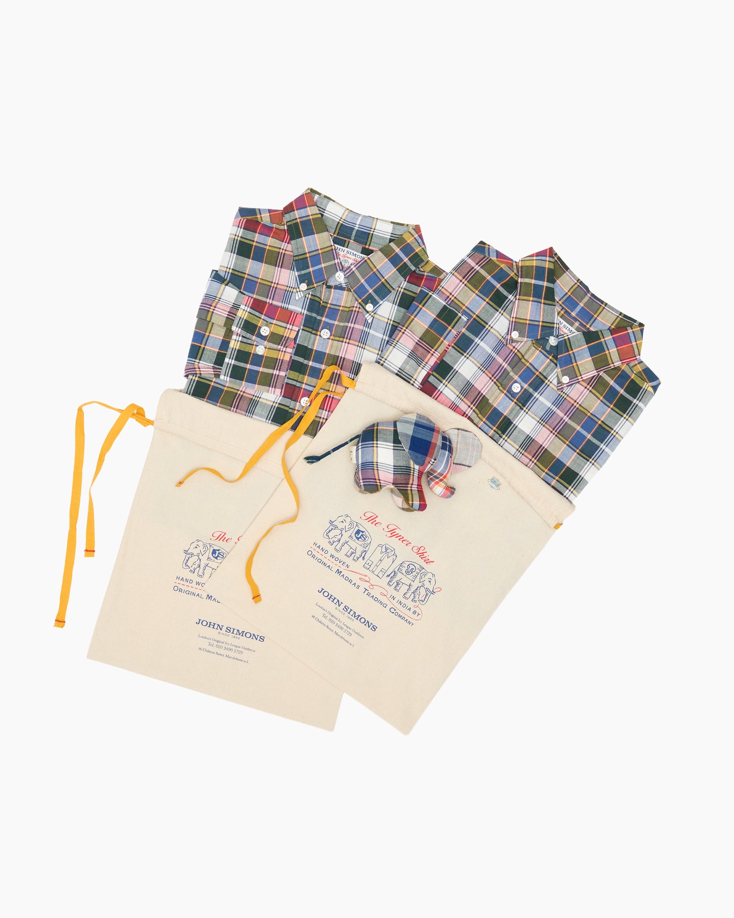Ivy The Elephant Handwoven Patchwork Madras Figure