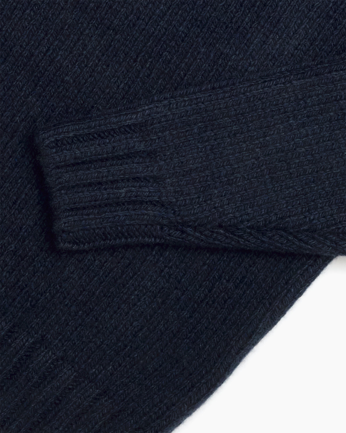 Midnight Blue Cashmere Chunky Shetland Knit Jumper