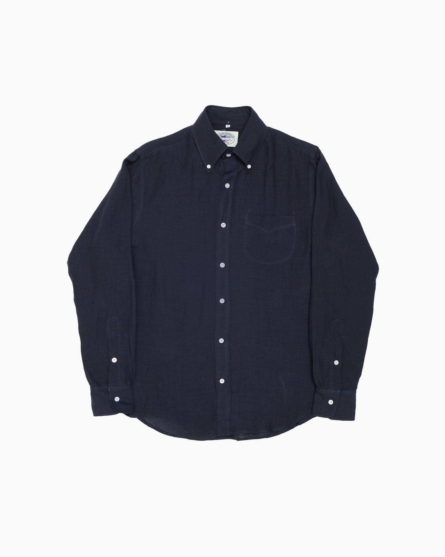 Midnight Navy Japanese Linen Ivy Shirt