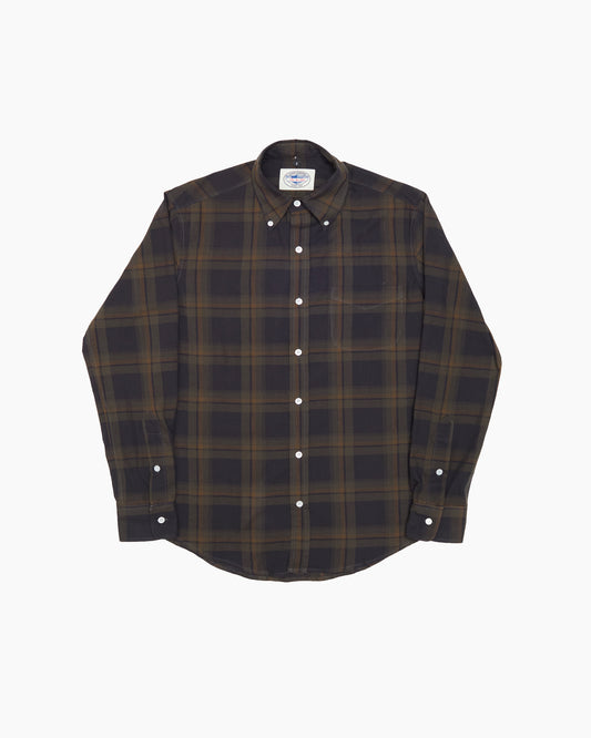 Dark Navy 50s Check Japanese Cotton Ivy Shirt
