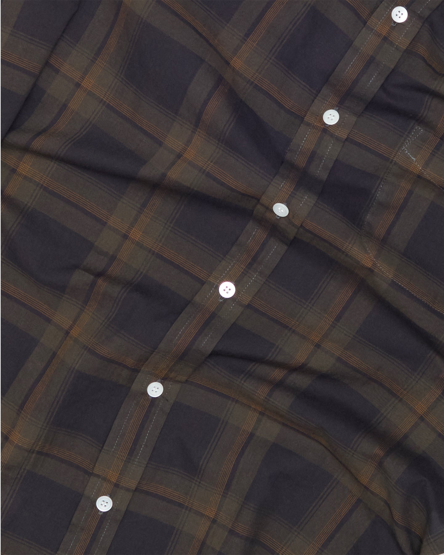 Dark Navy 50s Check Japanese Cotton Ivy Shirt