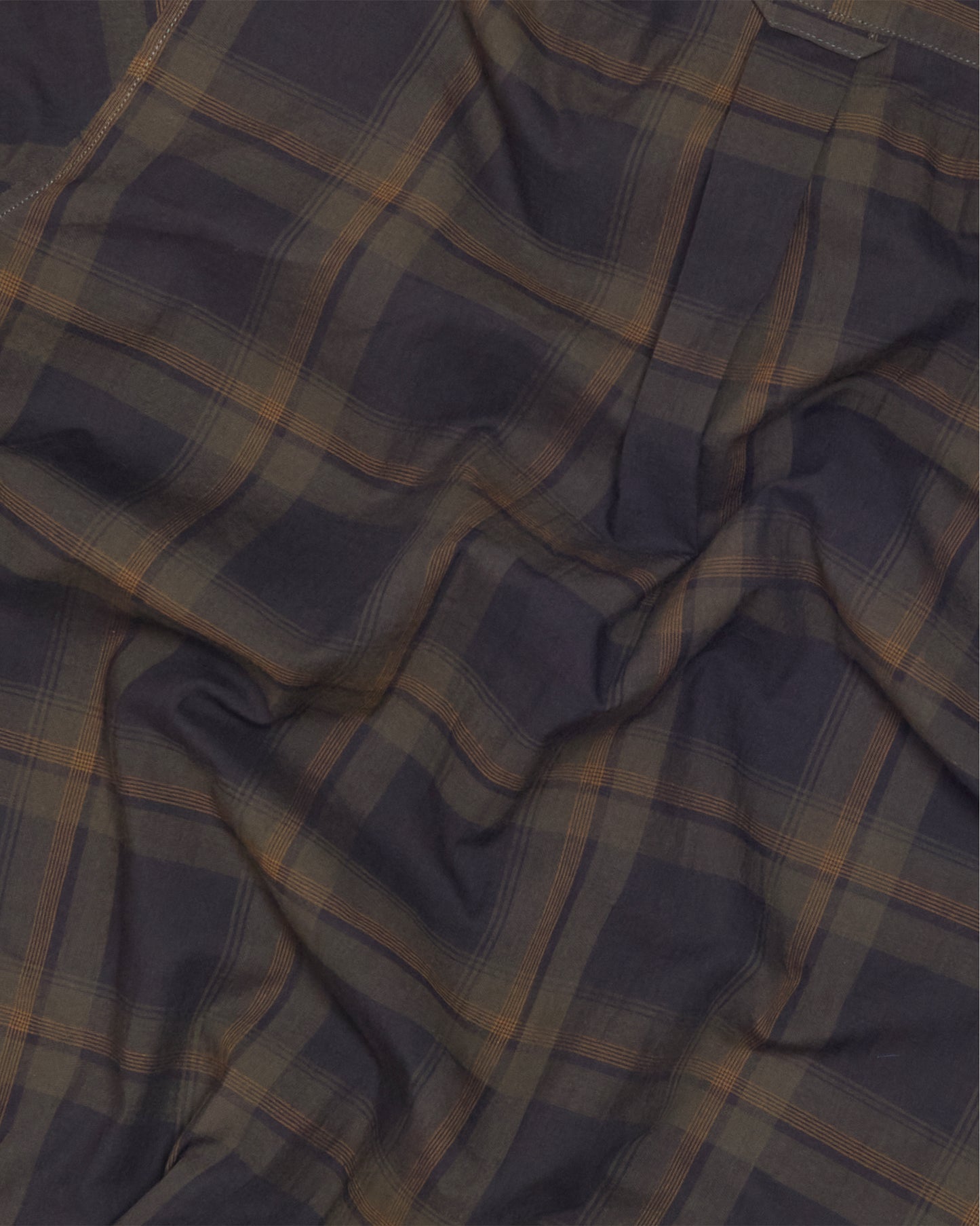 Dark Navy 50s Check Japanese Cotton Ivy Shirt