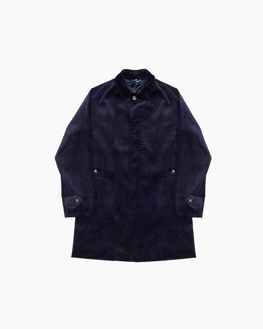 Navy Heavy Corduroy Overcoat