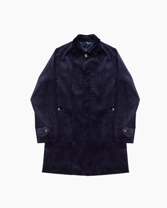 Navy Heavy Corduroy Overcoat