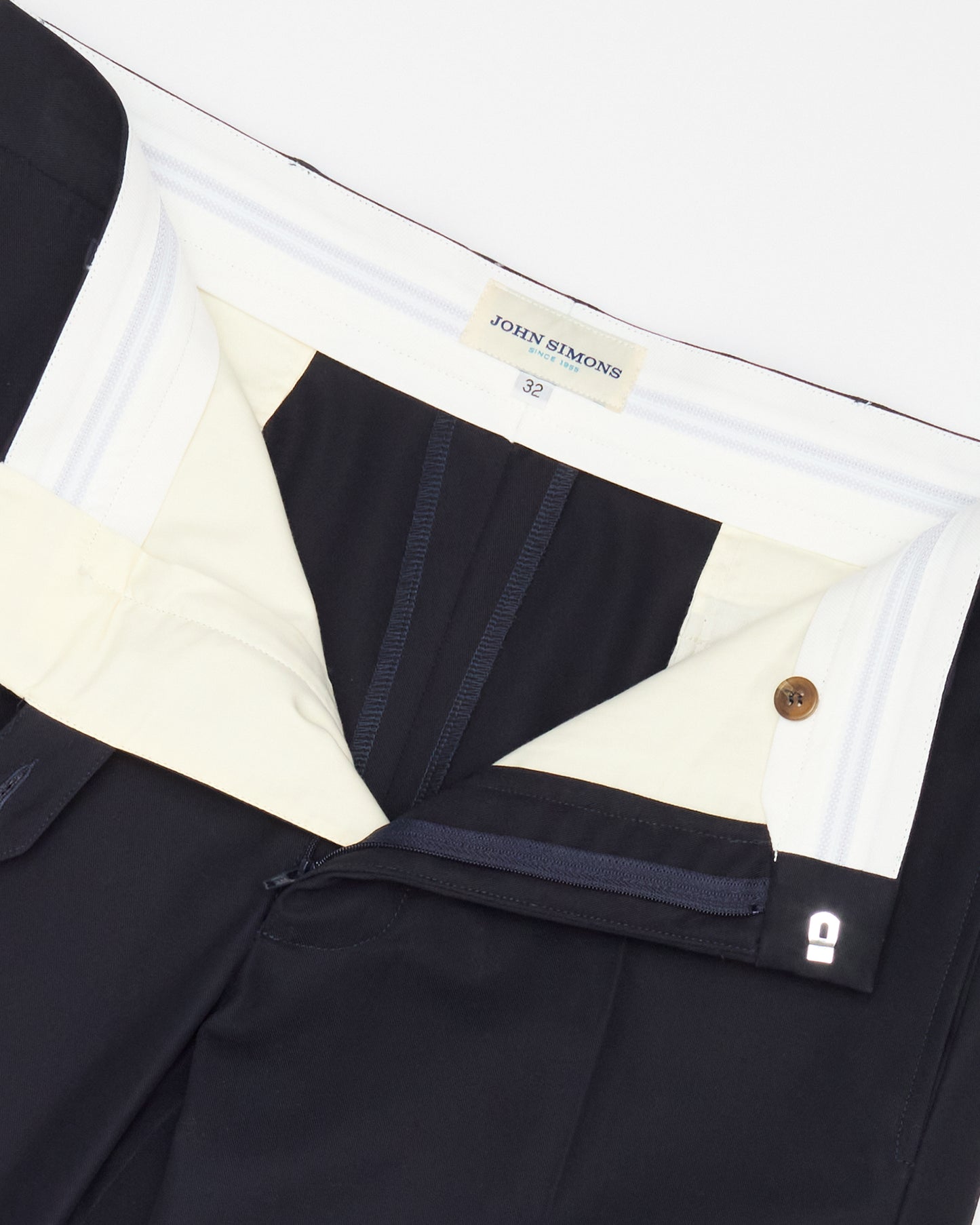 Japanese Navy Cotton Twill Ivy Trouser