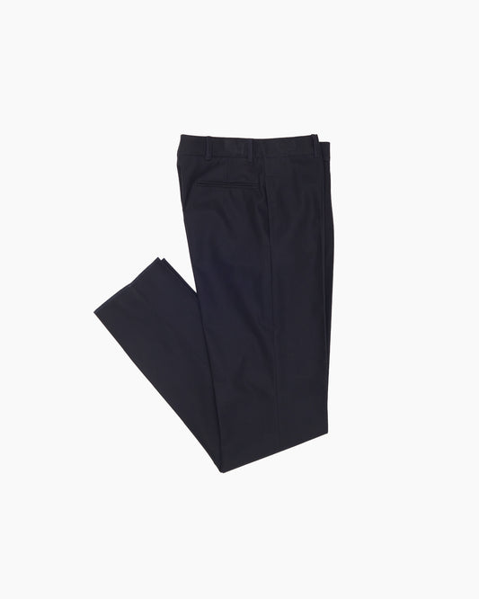 Japanese Navy Cotton Twill Ivy Trouser