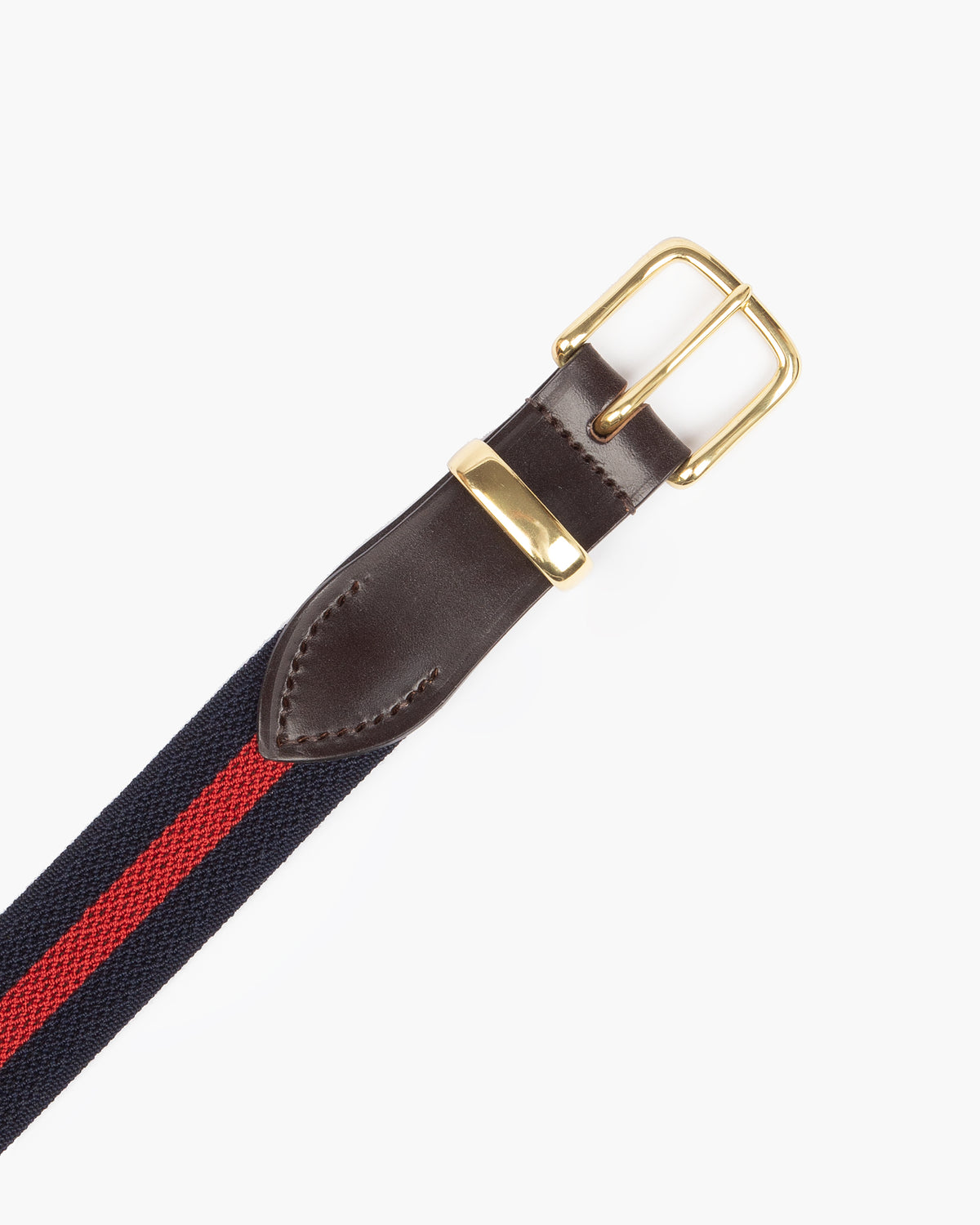 Navy & Red Stripe Stretch Surcingle Belt