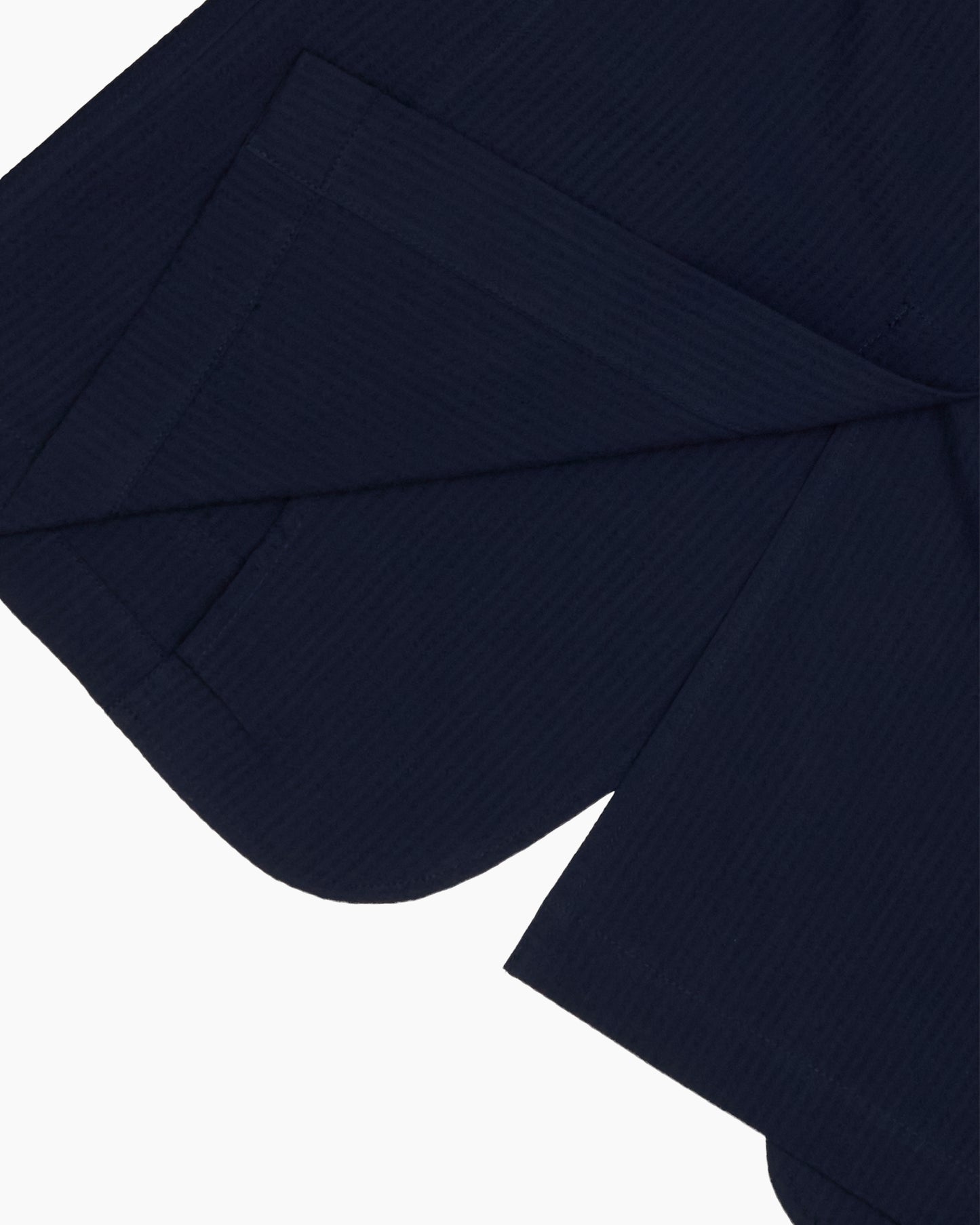 Navy Japanese Seersucker Ivy Jacket