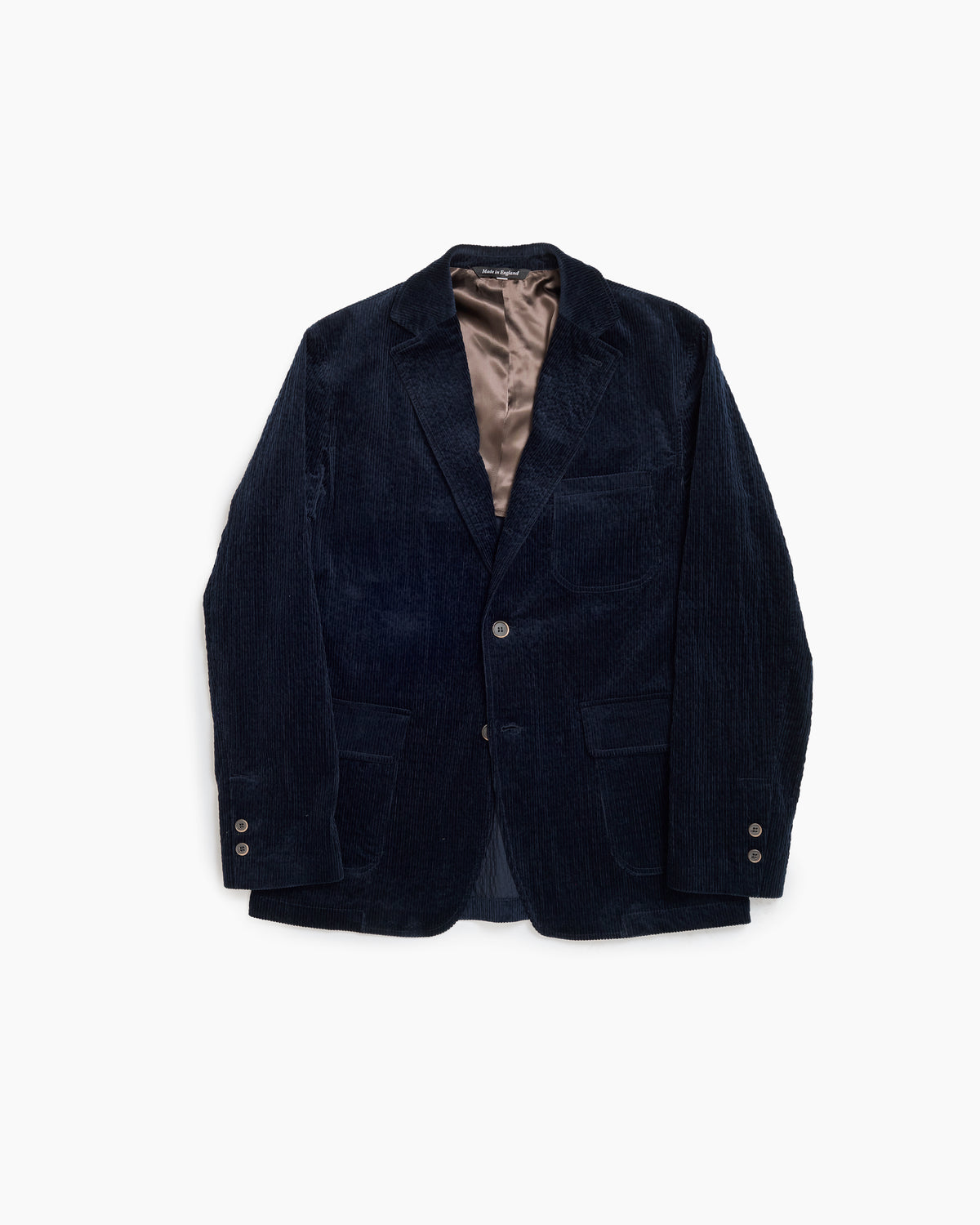 Navy Seersucker Corduroy Ivy Jacket