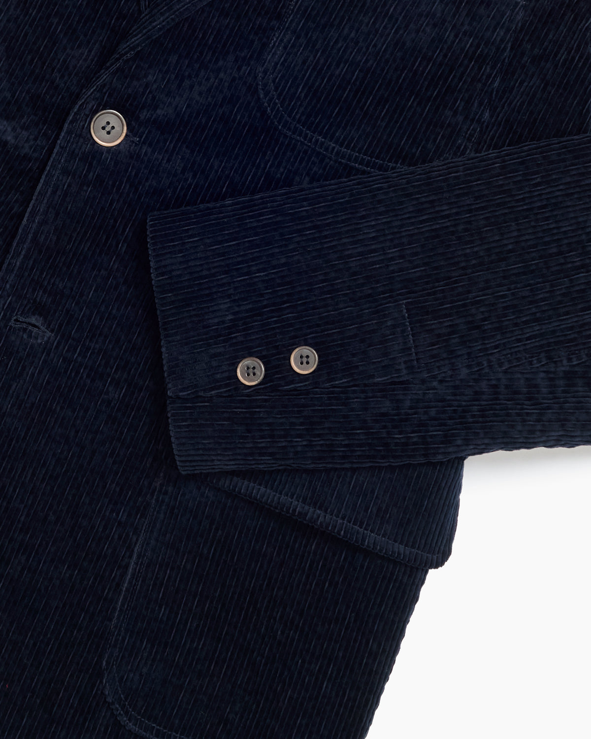 Navy Seersucker Corduroy Ivy Jacket