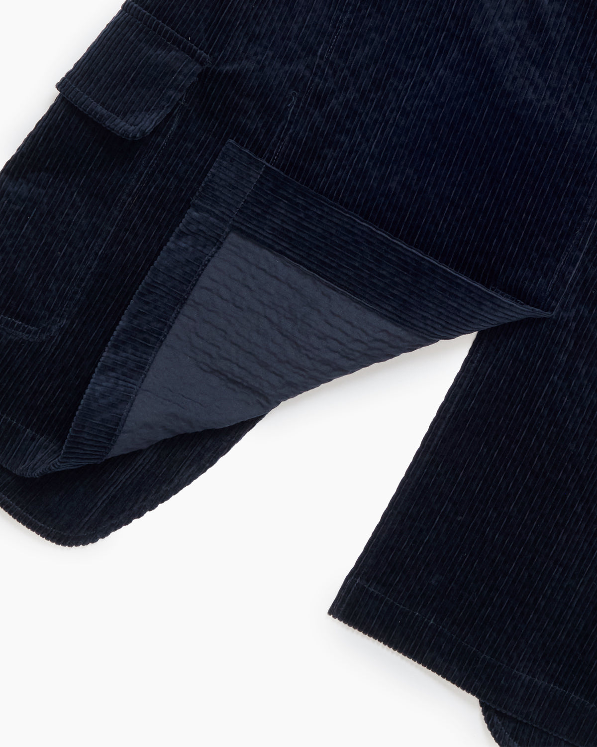 Navy Seersucker Corduroy Ivy Jacket