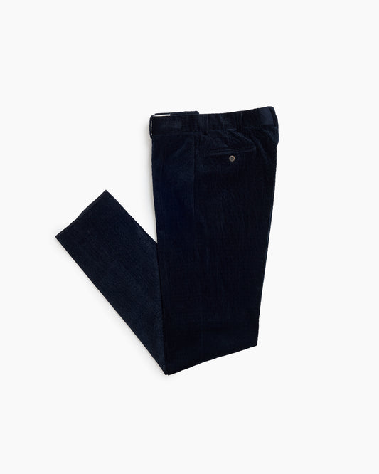 Navy Seersucker Corduroy Ivy Trouser