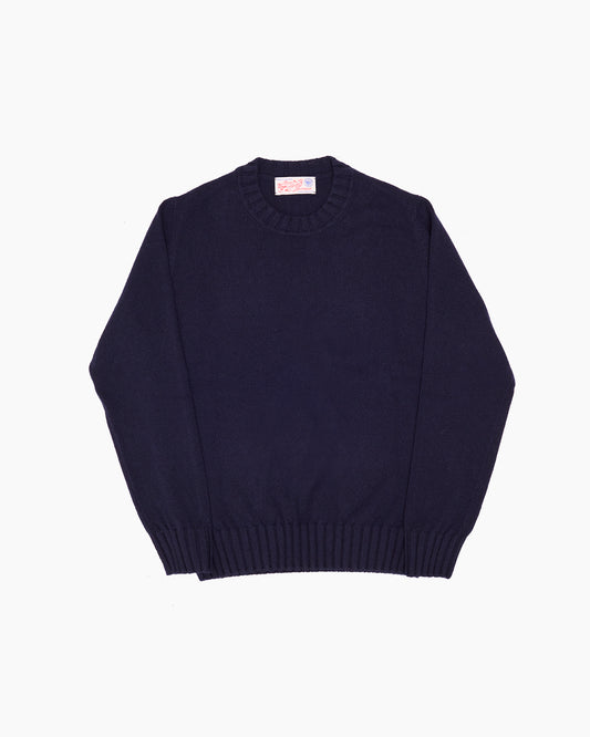 Navy Super Soft Shetland Knit Jumper