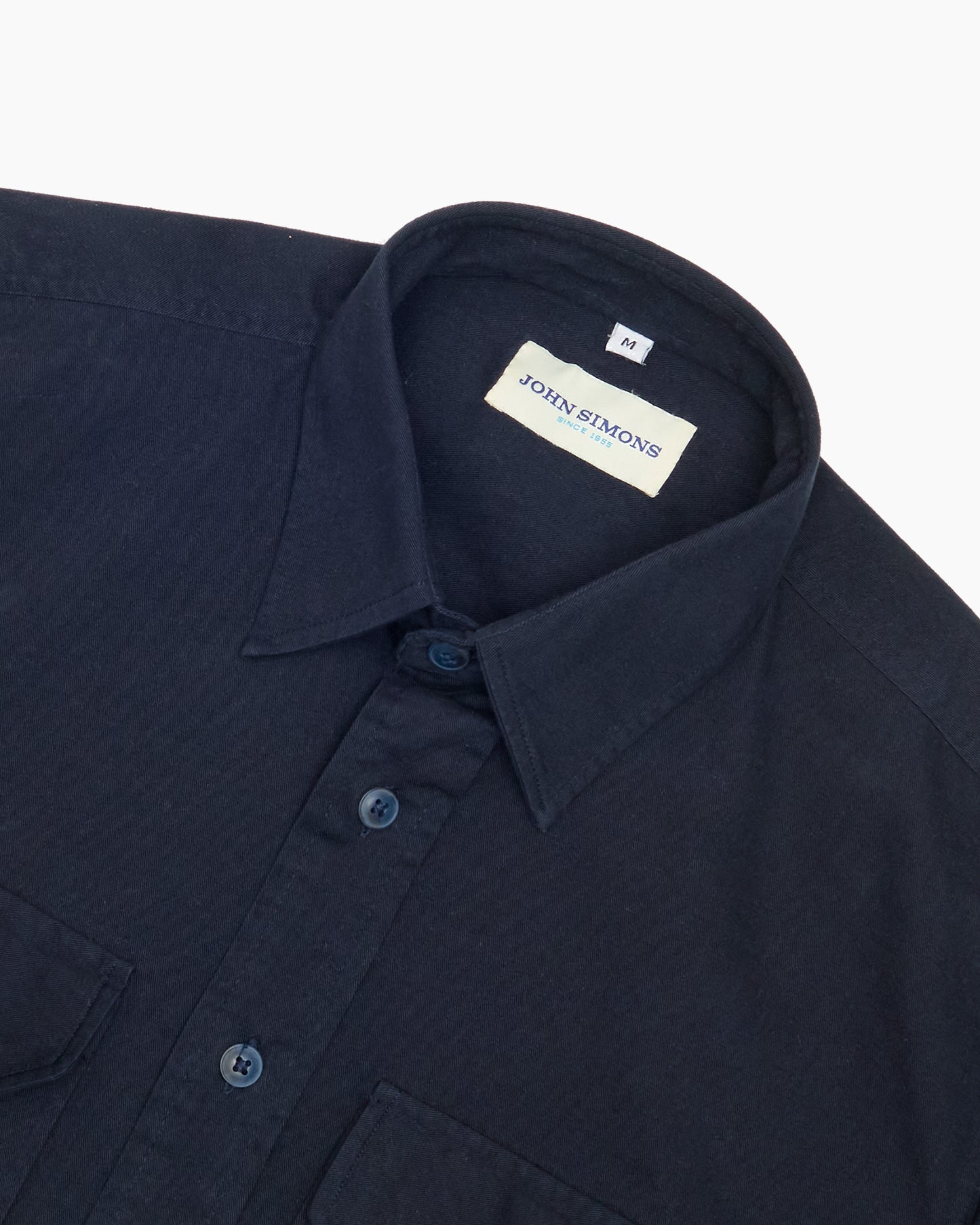 Navy Cotton Twill Two-Pocket USMC Shirt