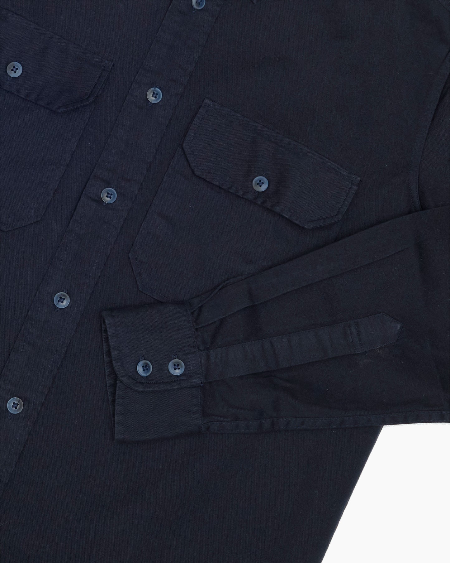 Navy Cotton Twill Two-Pocket USMC Shirt
