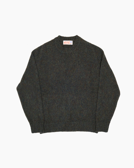 Nori Melange Brushed Shetland Knit Jumper